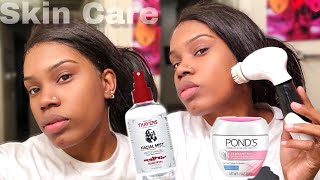 MY AFFORDABLE MORNING SKINCARE ROUTINE | SENSITIVE OILY SKIN|