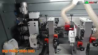 Test phôi Bàn giao MÁY DÁN CHỈ TỰ ĐỘNG 6 Chức Năng Holztek Pro-610AH tại Nghệ An