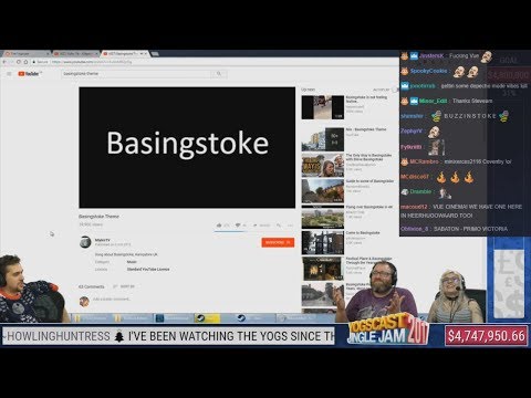 Simon, Lewis and Mousie Reacts to Basingstoke Theme with Twitch Chat