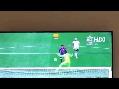 Messi amazing last minute goal Barca Vs Valencia