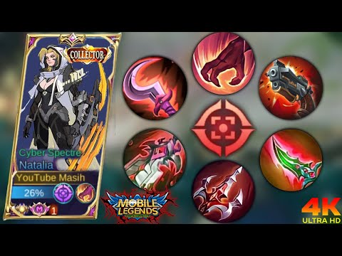 4K - NATALIA NEW BRUTAL 1 HIT DAMAGE!!! AUTO WIN (MUST TRY ) -NATALIA BEST BUILD 2023 - MLBB