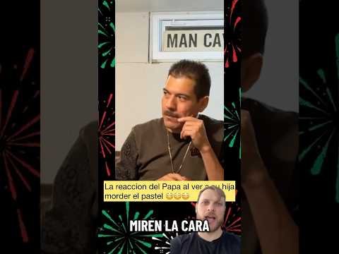 What did this little girl do with the cake? Her dad's reaction says it all. #reaction