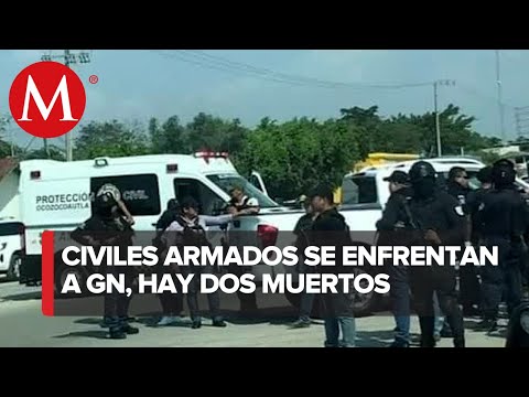 Enfrentamiento entre civiles armados y GN en Villaflores, Chiapas