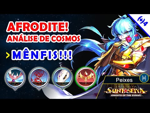 Análise de cosmo do AFRODITE DE PEIXES - MÊNFIS - Saint Seya Awakening
