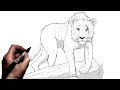How To Draw Taka Scar Step By Step Mufasa Lion King