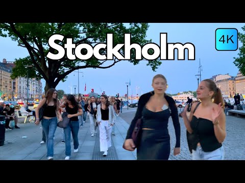 Friday Night Fun: Summer Nightlife in Stockholm 4K