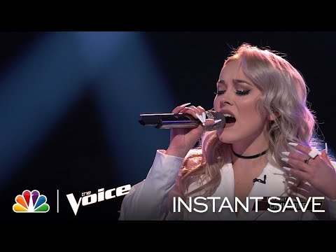 Cami Clune's Instant Save Performance of Billie Eilish's "when the party's over" - The Voice Results