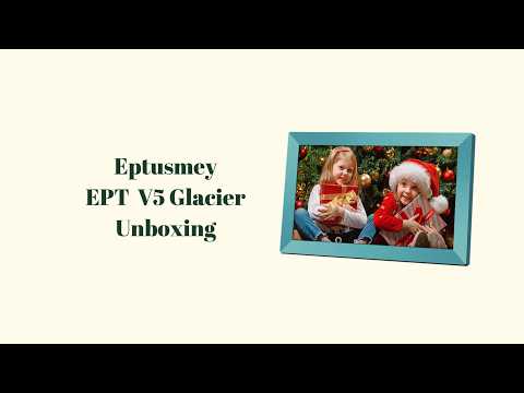15.6" Frameo Digital Picture Frame Unboxing ❄️ | Eptusmey V5 Glacier