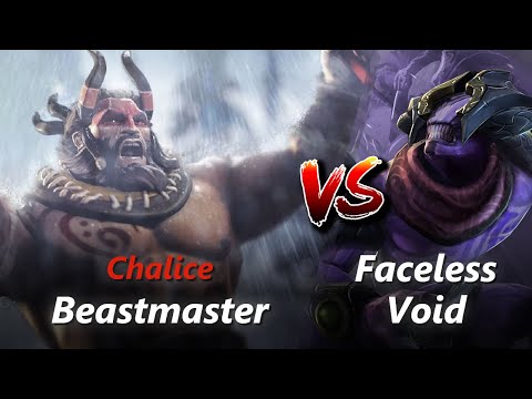 Chalice offlane Beastmaster vs Faceless Void/Ogre Magi | First 10 minutes