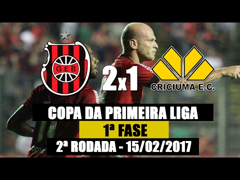 G.E.Brasil 2x1 Criciúma - Copa da Primeira Liga - 15/02/2017