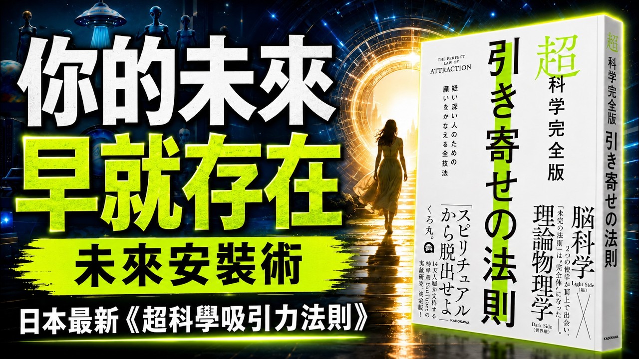 你的未來，早就存在了！日本爆紅「未來安裝術」，真正改變人生的方法不是努力