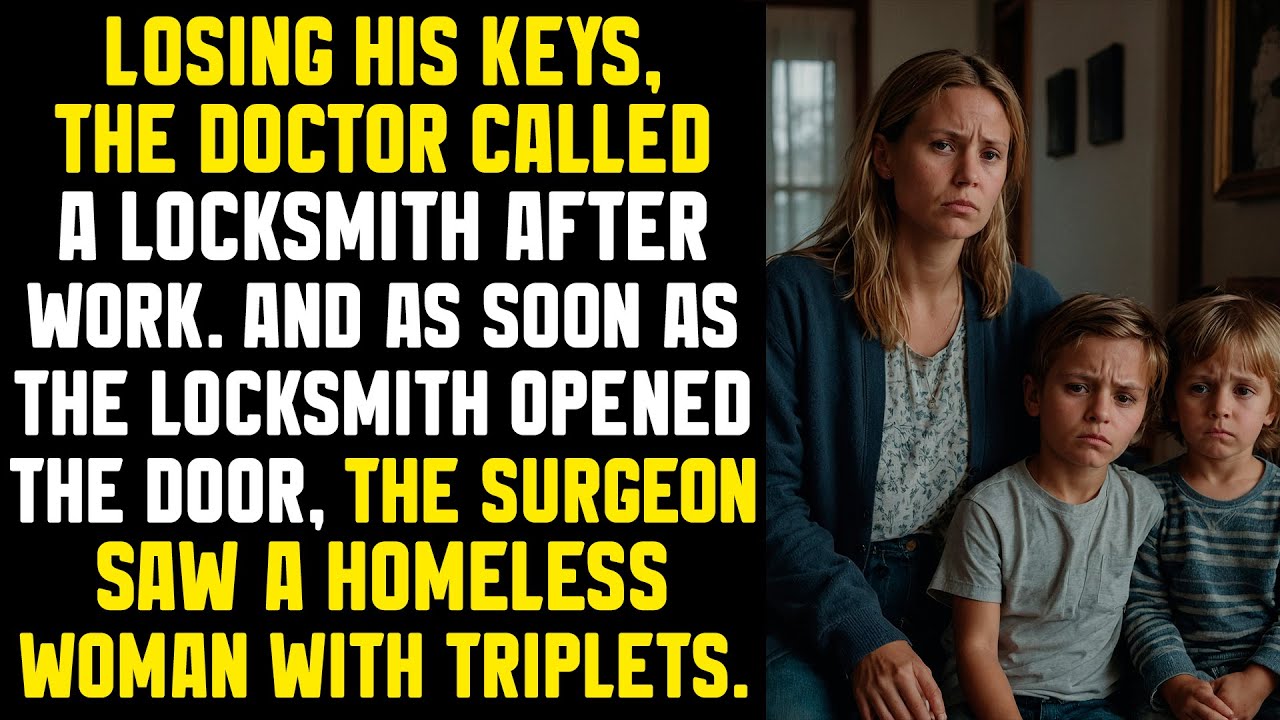 Losing his keys, the doctor called a locksmith after work... And as soon as the locksmith opened...