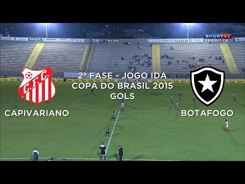 Gols - Capivariano-SP 1 x 2 Botafogo-RJ - Copa do Brasil - 29/04/2015