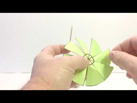 Experiência de cata-vento em espiral (como fazer um cata-vento)