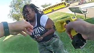 Woman Gets Tased and Arrested After Attacking a Sc