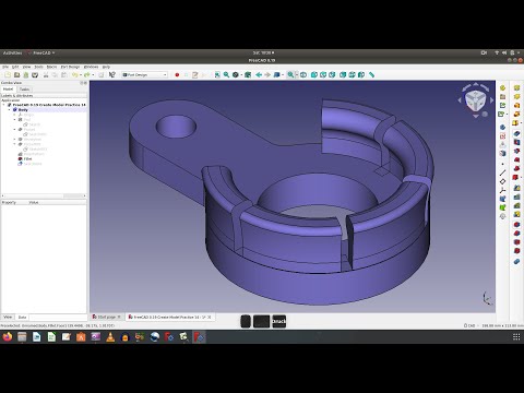 FreeCAD 0.19 Create Model Practice 14