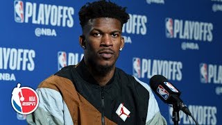 He hit a tough one - Jimmy Butler on Kawhi&#39;s series-winner vs Sixers  | 2019 NBA Playoffs