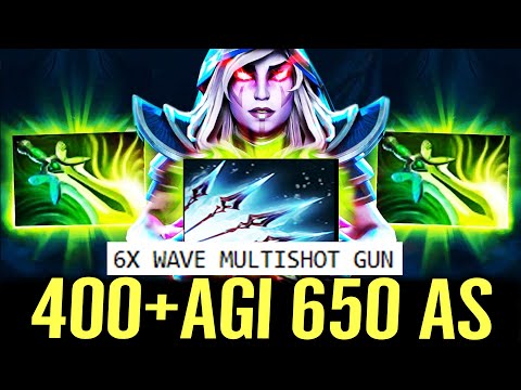 🔥 400+ MAX AGI 2x Butterfly Drow Ranger — 6x Wave Multishot 650AS MOST POWER Gun Dota 2 Pro