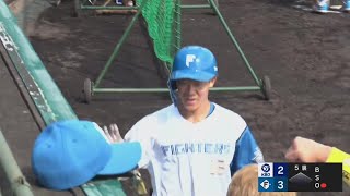 【みやざきPL】ファイターズ・矢澤宏太 追いつかれた直後の勝ち越しソロホームラン!!  2023年10月11日 北海道日本ハムファイターズ 対 韓国プロ野球選抜