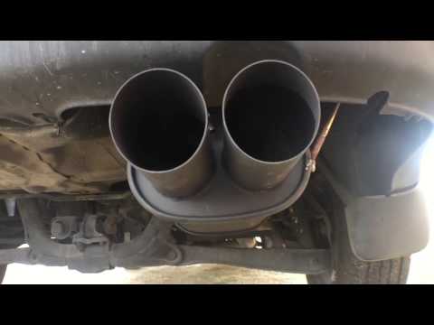 dc sport black Stealth oval muffler 2.5 inches sound test install 97 crv -2 part