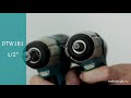 Makita DTW181Z Akumuliatorinis smūginis veržliasukis 18V, 210 Nm, LED 1/2", Be akumuliatorių ir kroviklio!