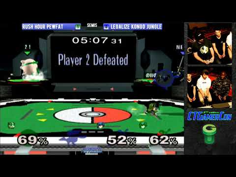CT GamerCon 3 SSBM - Project/Yasu (Blue) vs. 2saint/Kalvar (Green) - Melee Doubles WSF