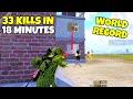 33 KILLS IN 18 MINUTES ONLY WORLD RECORD IN PUBG MOBILE