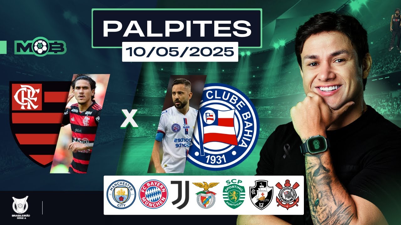 PALPITES DE FUTEBOL PARA O DIA 10 05 2025 + BILHETE PRONTO (SABADOU NO MUNDO BET)