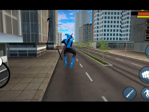 Blue Ninja, Superhero Vs Power Spider 2 - Gameplay Walkthrough Part 2 Gangster City (iOS, Android)