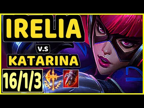 NISQY (IRELIA) vs KATARINA - 16/1/3 KDA MID CHALLENGER GAMEPLAY - EUW