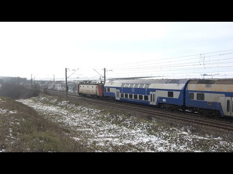 [4K] CFR Calatori trains near Stolniceni-Prajescu, Pascani [January, 2021]
