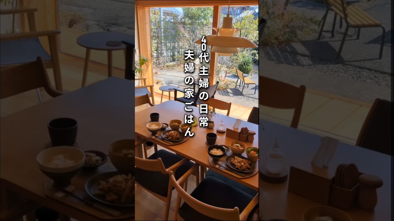 小さな家│40代主婦vlog│夫婦の食卓│昼食と和食器│家ごはん #暮らし #シンプルライフ #おうち時間