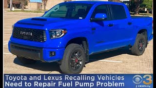 Toyota and Lexus fuel pump recall.. what happens if you don’t do it?