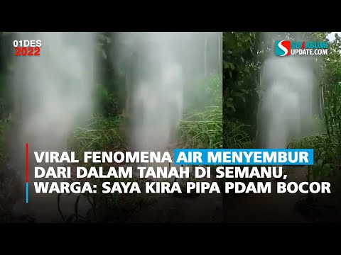 Viral Fenomena Air Menyembur dari Dalam Tanah di Semanu, Warga: Saya Kira Pipa PDAM Bocor