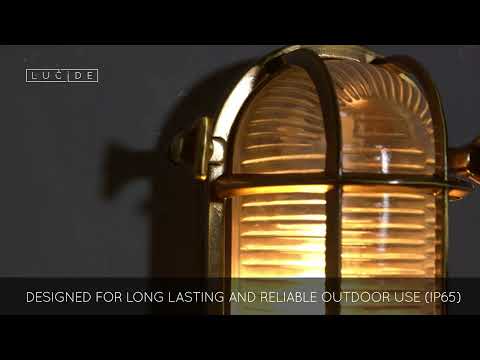 Lucide 11891/20/02 - Outdoor wall light DUDLEY 1xE27/40W/230V IP65 gold