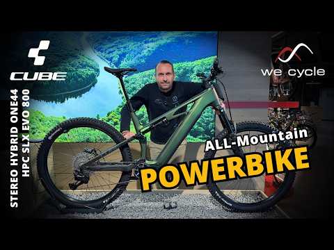 Cube Stereo Hybrid ONE44 HPC SLX Evo 800 2026 – Trail-ready full-suspension e-MTB with high-end t...