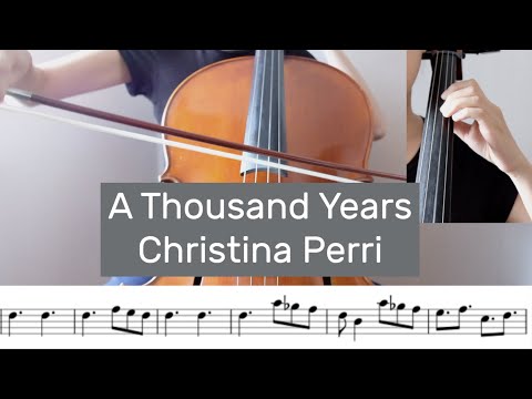 Christina Perri - A Thousand Years Cello Tutorial by Cello Studio