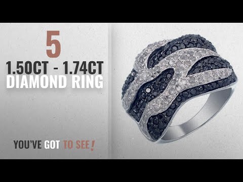 10 Best 1.50Ct - 1.74Ct Diamond Ring: 1.75 CT Black Diamond Ring Sterling Silver Size 7