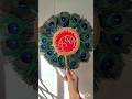 Handmade Peacock Feather Fan ️Hare Krishna Short Shortvideo Youtube Viral Trending