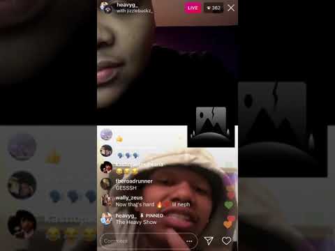Jizzle Buckz freestyles to the fans on Heavy G’s Instagram Live