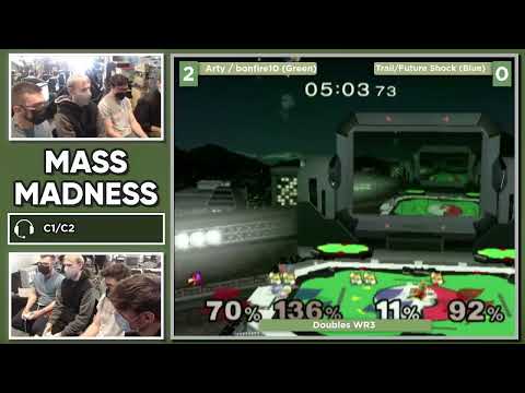 Mass Madness 35 SSBM - Younger/Thunderpaste (Red) vs. JoeST/Silver (Blue) - Melee Doubles WQF