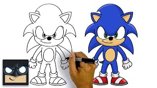 How To Draw Sonic The Hedgehog  Step By Step Tutor