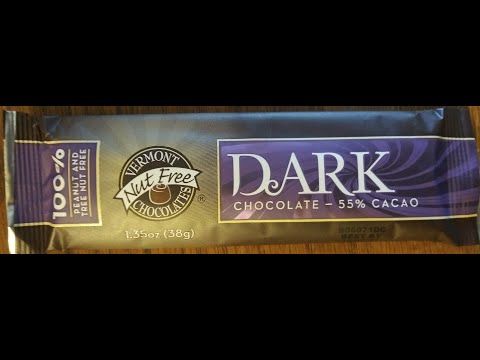 Vermont Nut Free Chocolates 55% Dark Chocolate Bar Review