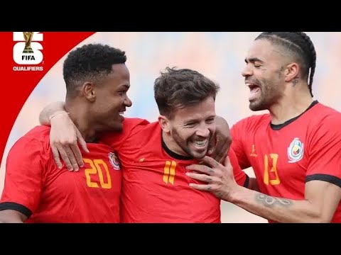 Moçambique vs Uganda 20.03.2025, Golo do internacional moçambicano Stanley Ratifo e drible de Geny.