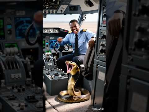 Pilot Faces a Giant Snake in the Cockpit!