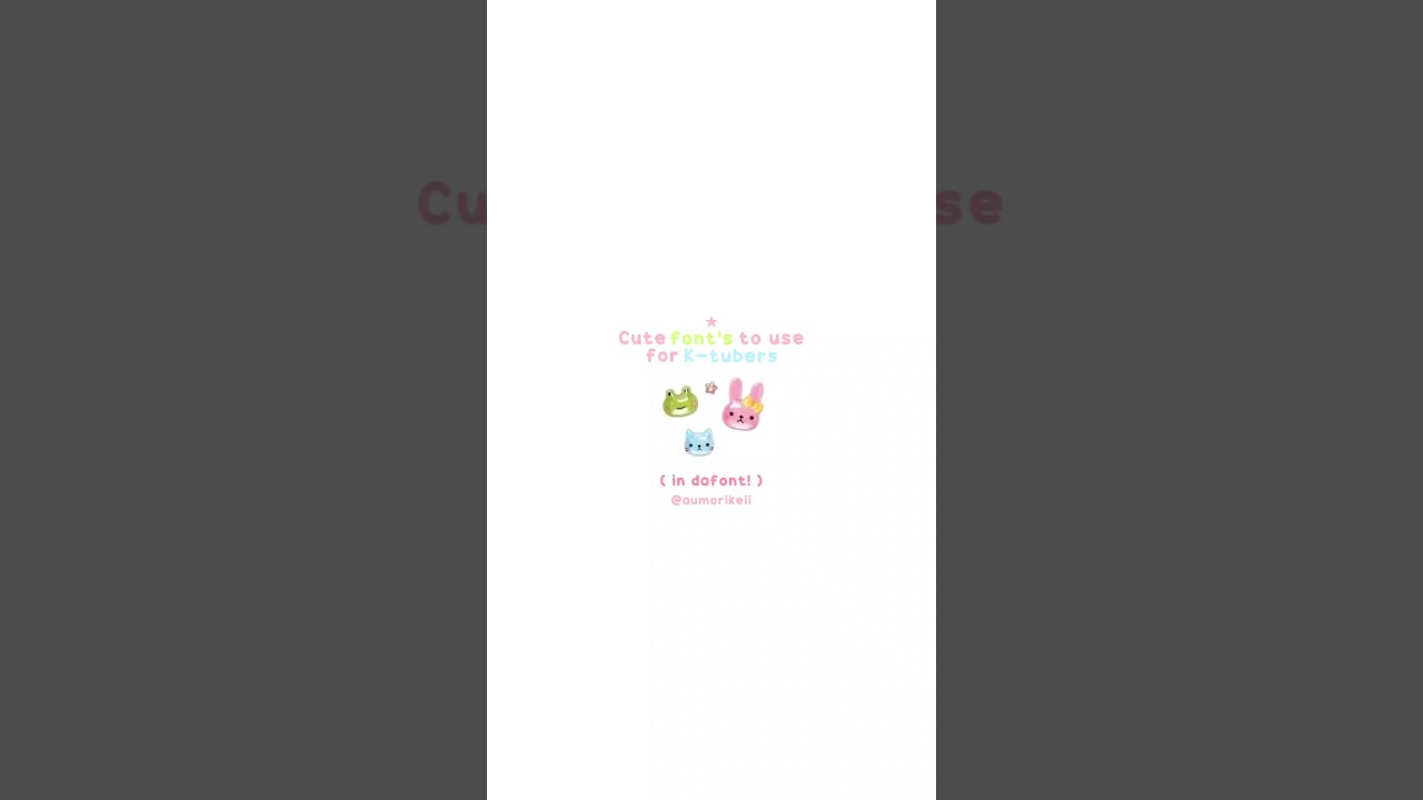 ☆° Cute font's to use for K-tuber's (in dafont) — #kpop #kpopshorts #shorts #ive #attitude