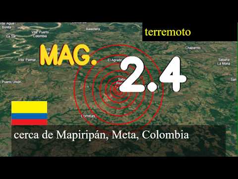Terremoto cerca de Mapiripán, Meta, Colombia actualizaciones en vivo hoy: Terremoto de magnitud 2.4