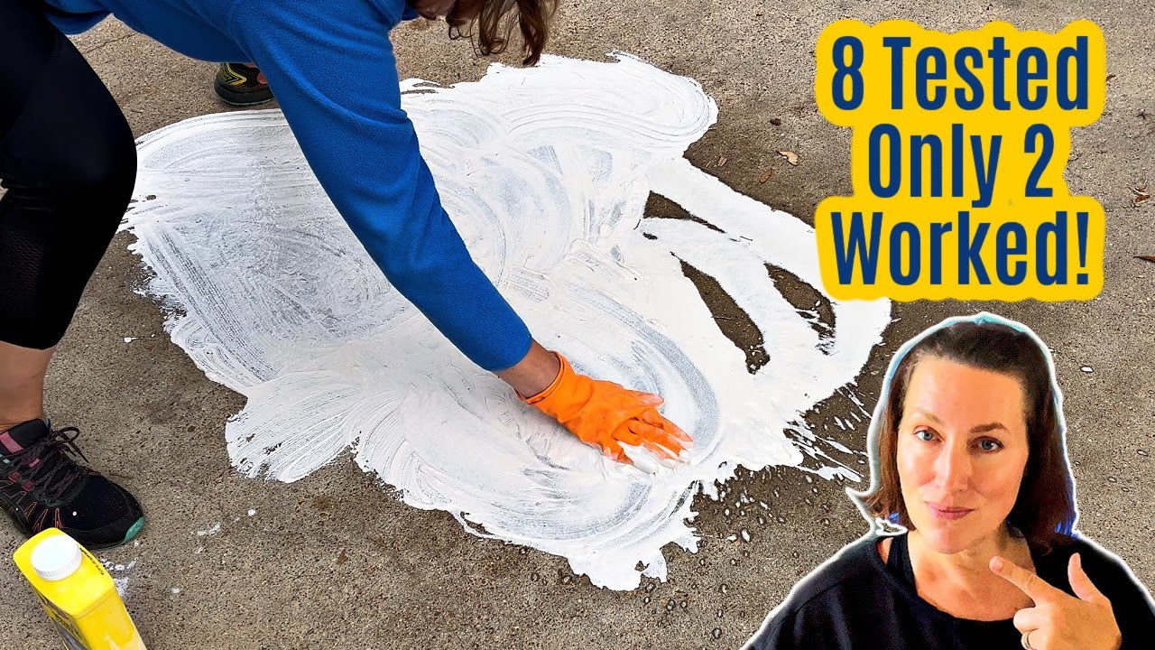 How To Remove Oil Stains From Driveways & Concrete Garages (Testing 8 Popular Ways)