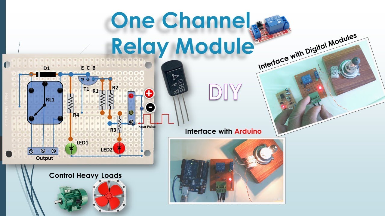 Relay Module Circuit Diagram 1-Channel Relay Module | Electronics DIY Project