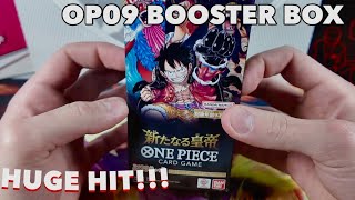 OP-09 ONE PIECE JP BOOSTER BOX OPENING! HUGE HIT!